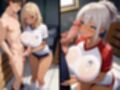 爆乳黒ギャルがブルマ姿でやりたい放題！