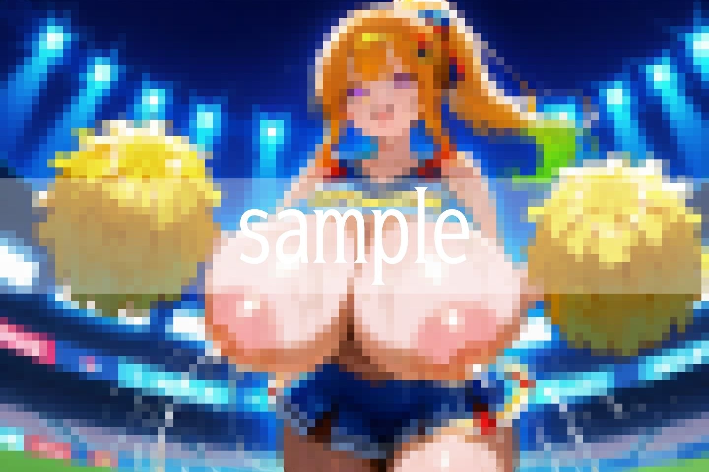 巨乳チアの水分補給は...私の母乳でいいよね...?? 画像3