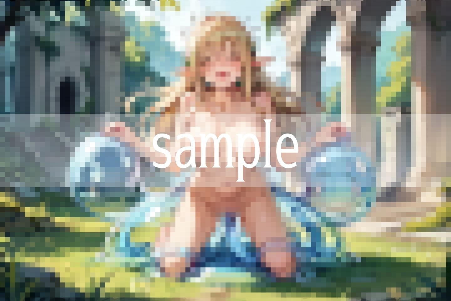 サンプル画像4:屈辱拘束…雑魚スライムに脱がされて何度もイクっ！(ぽんぽんエロス) [d_565856]