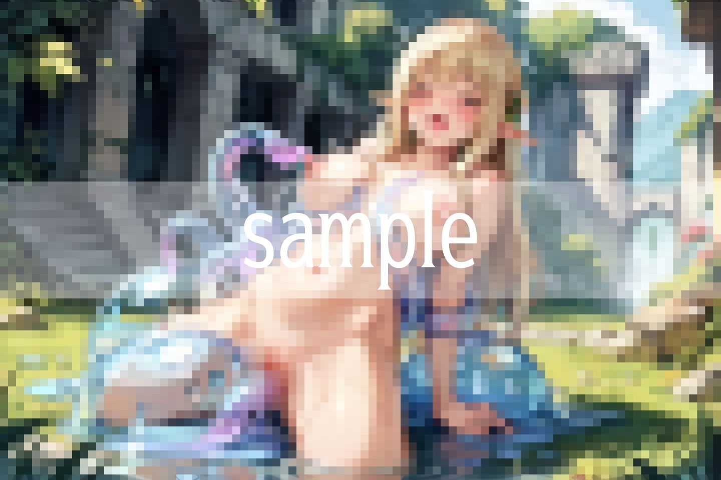 サンプル画像1:処女エルフはモンスターと性行為を断れない(ボインの時間) [d_565862]