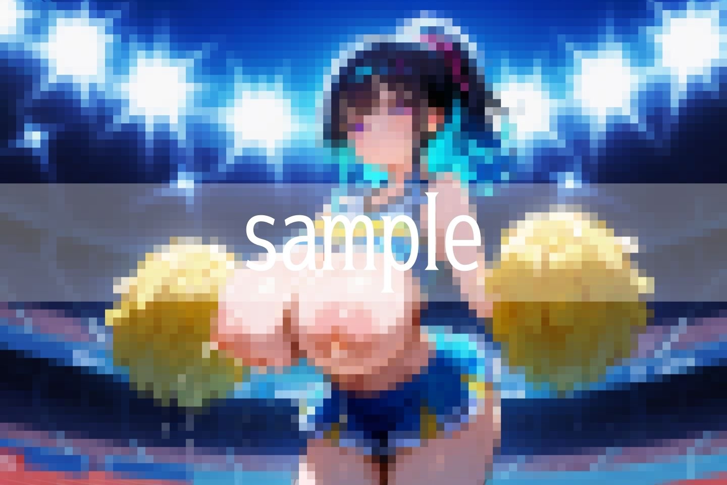 サンプル画像4:超乳チアの母乳吹き出しHな応援団(ボインの時間) [d_565865]