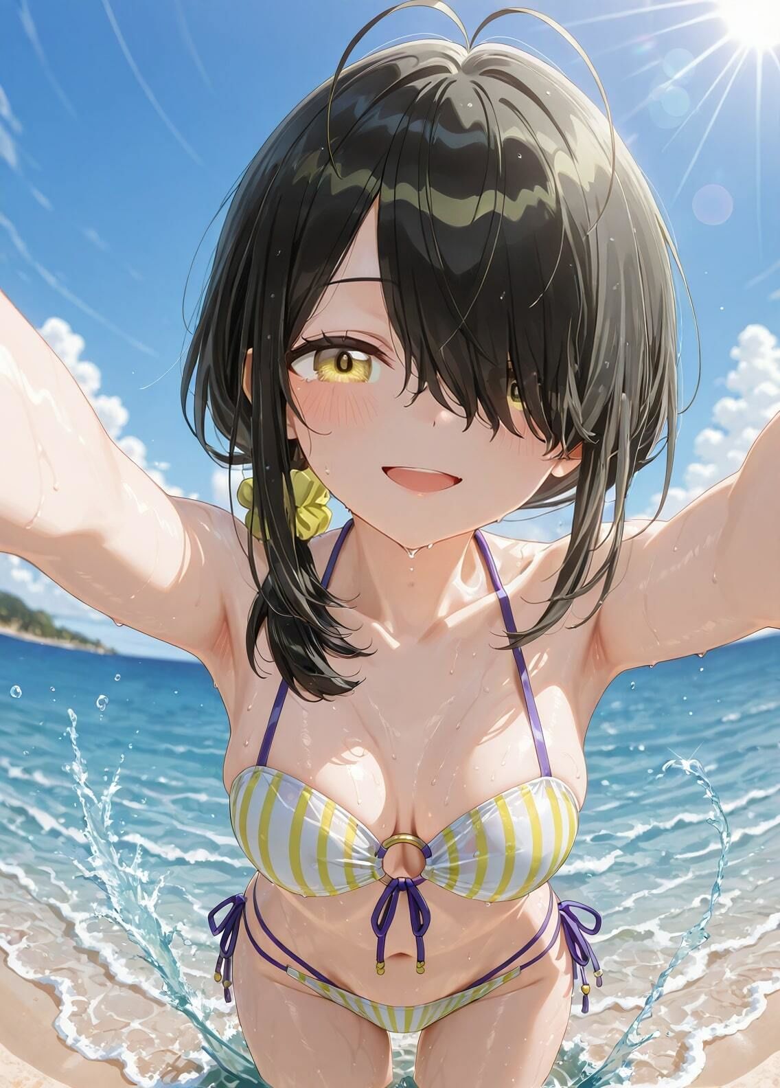 サンプル画像3:「紫雲寺家の子○たち」紫雲寺ことのセクシー写真集（全500枚）(人の海) [d_565939]