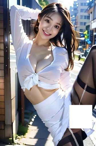 サンプル画像3:セクシーなバランスポーズ(柳原平和) [d_565955]