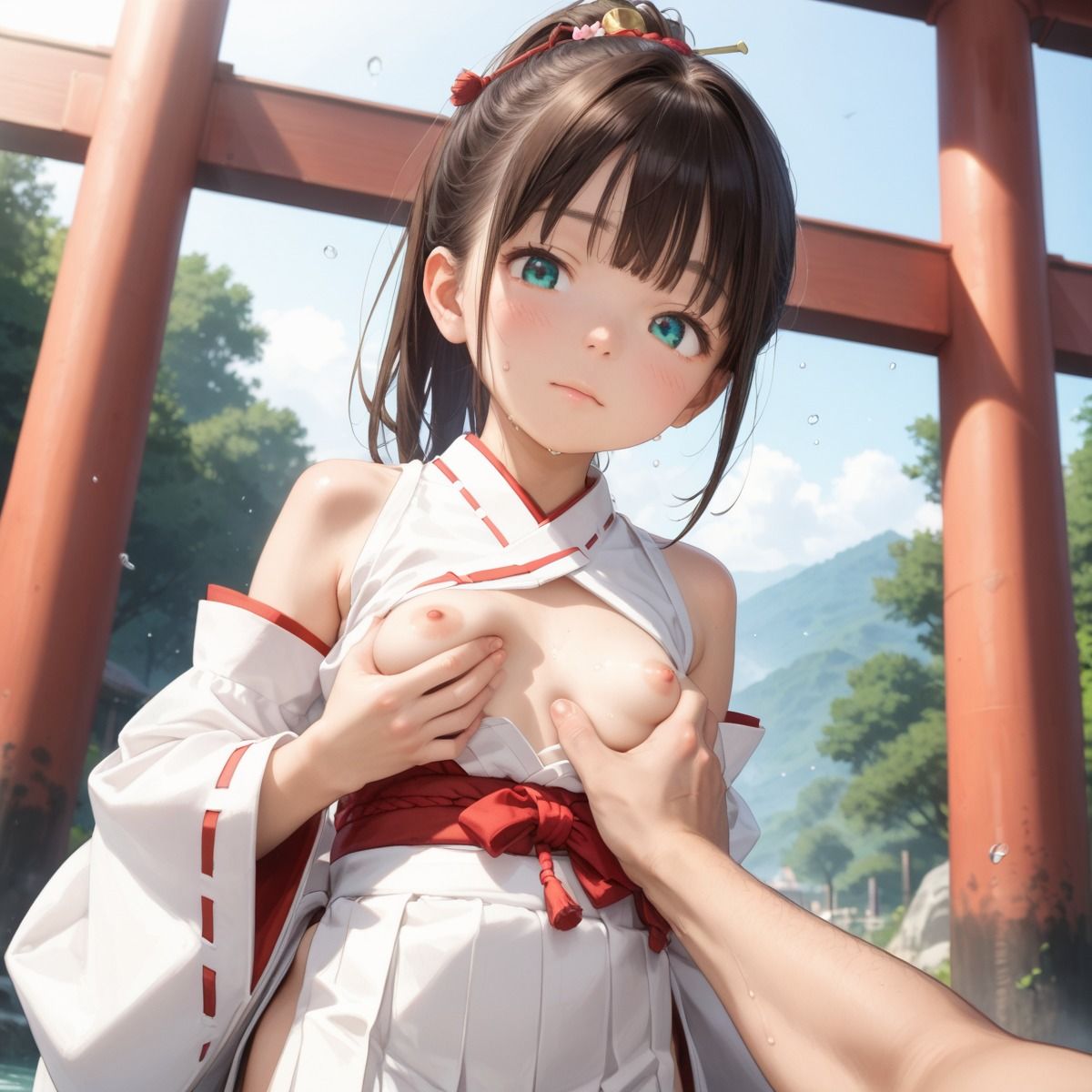 サンプル画像4:〜皇紀二六八五年〜聖域でロリ巫女さんと合体第十七集(貧乳っ子倶楽部) [d_565963]