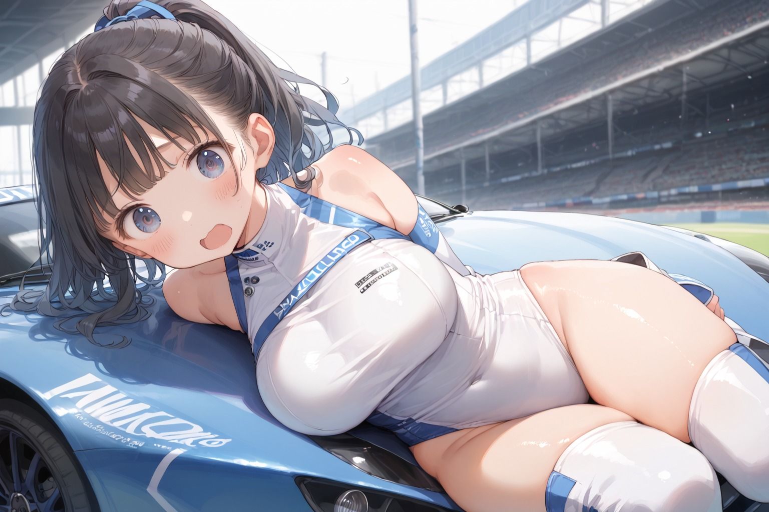 サンプル画像1:爆乳レースクイーンに中出しピットイン(your diary) [d_566033]