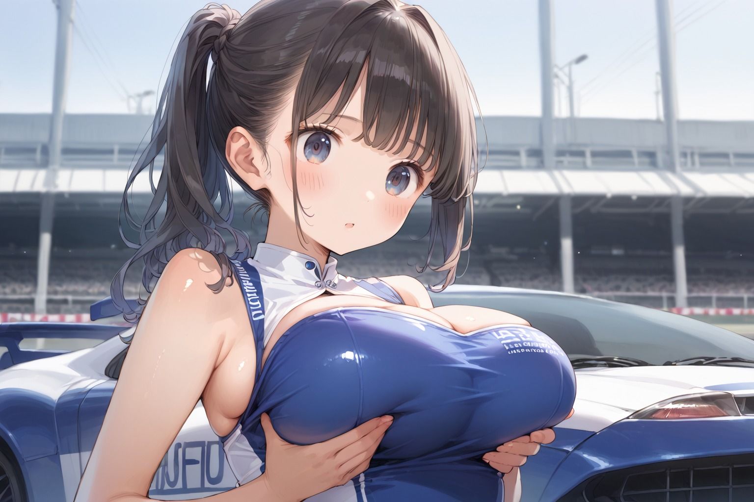 サンプル画像2:爆乳レースクイーンに中出しピットイン(your diary) [d_566033]