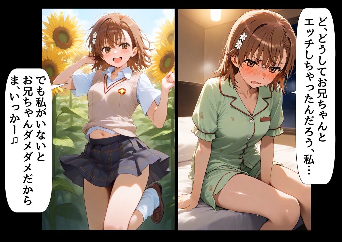 サンプル画像6:俺は大好きな御坂ミコ●のお兄ちゃんになる《セリフ有りCG版》〜チート能力《お兄ちゃん転生》で俺は無双する〜(『妹＆幼馴染』大好き商店（byハマダ殿下）) [d_566084]