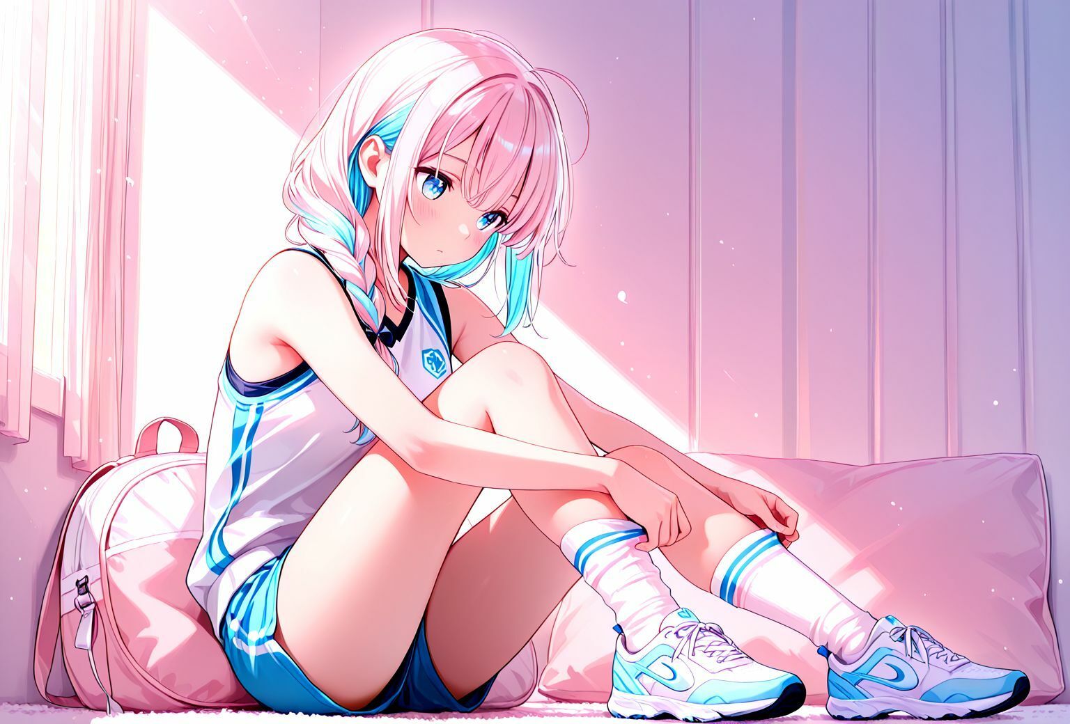 サンプル画像1:名門スポーツ校のえっちなトレーニング(えちえち) [d_566097]