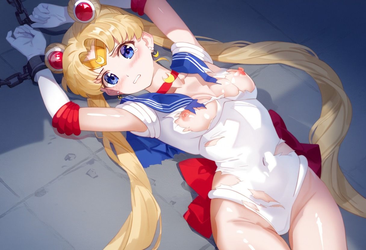 調教されて汁まみれになるヒロイン スーパーセー○ームーン2