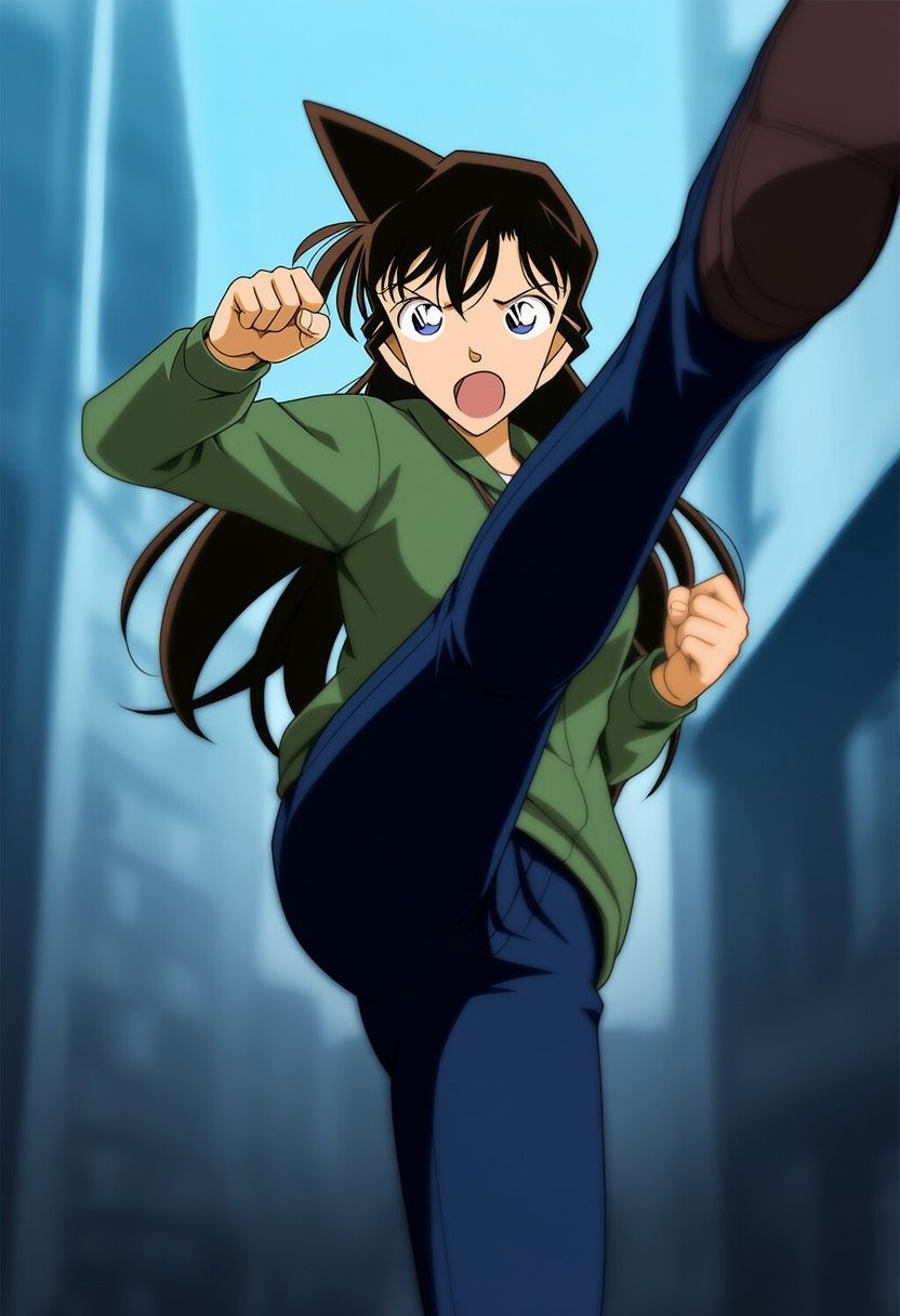 サンプル画像1:空手少女快楽堕ちAIイラスト集(Love and peace) [d_566114]