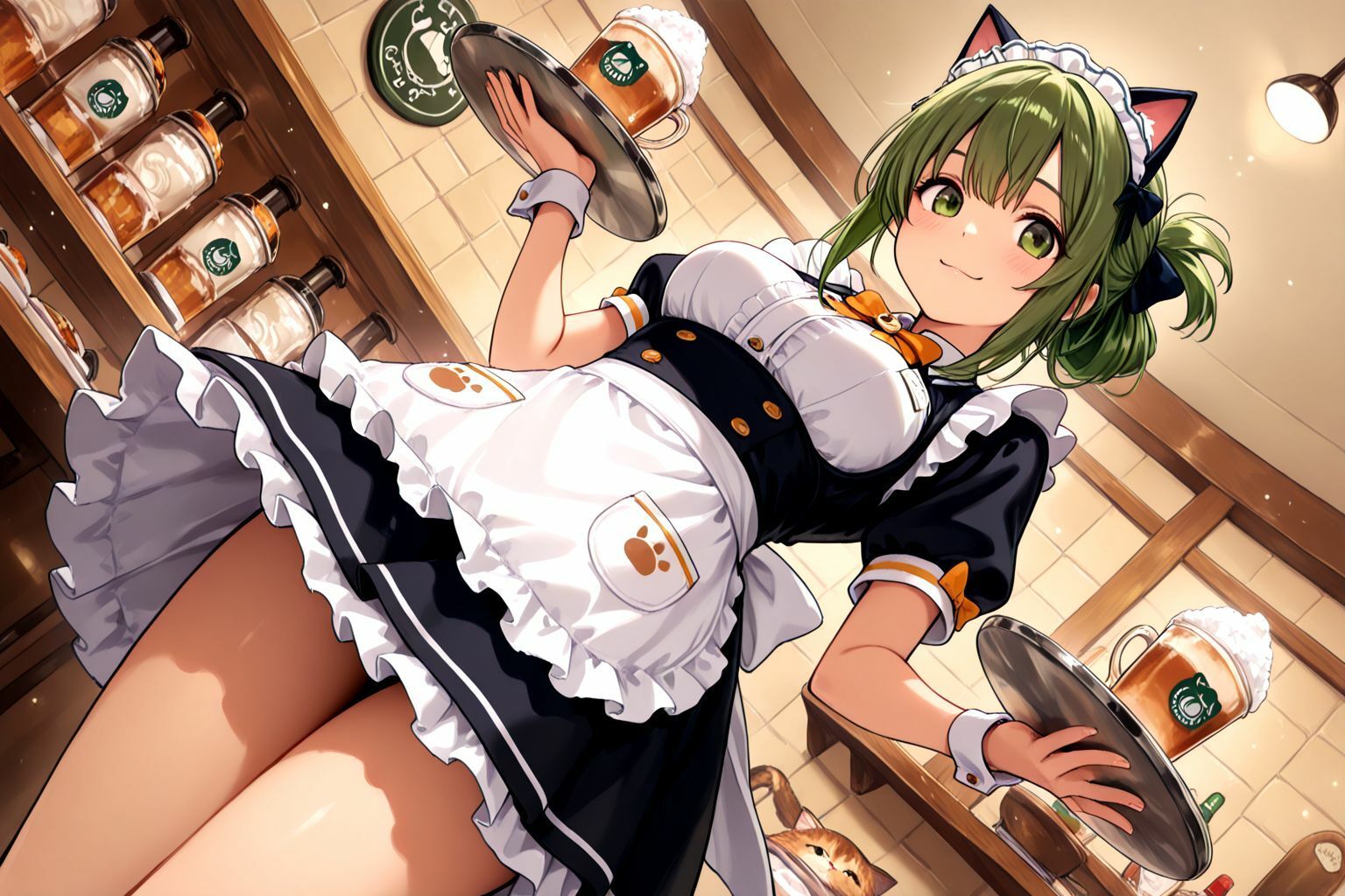 サンプル画像2:ミックスガールズコレクション  猫耳メイド喫茶のえちえち裏オプション(えちえち) [d_566139]