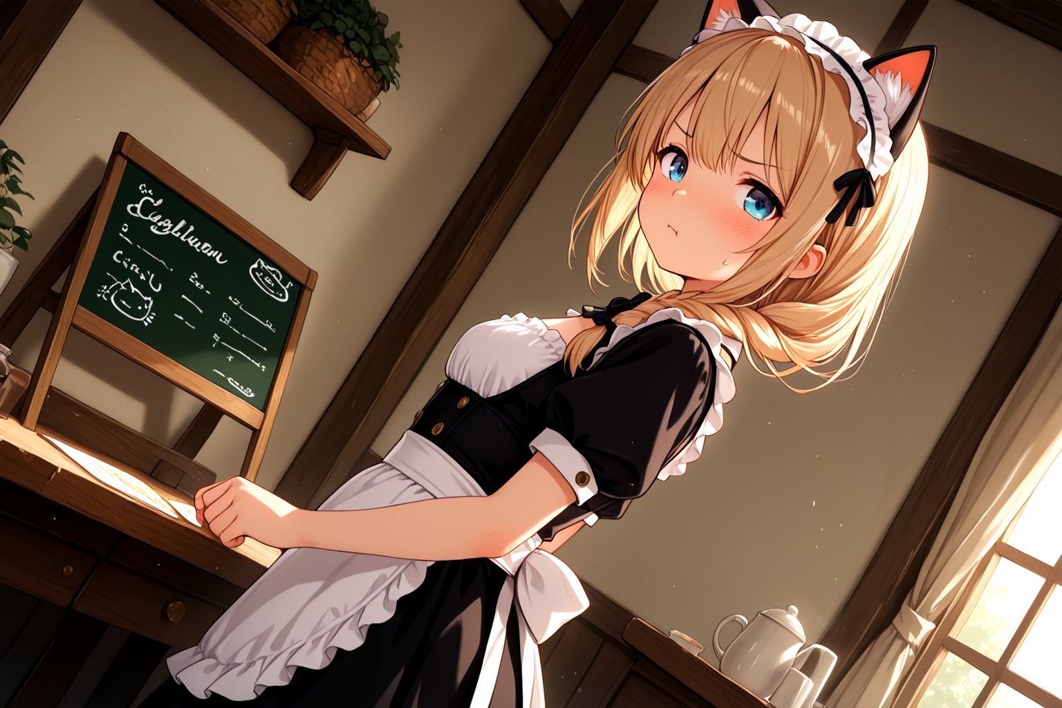 サンプル画像2:ミックスガールズコレクション ちっぱいネコミミメイド喫茶のえっちな裏オプション(ミックスガールズコレクション) [d_566168]