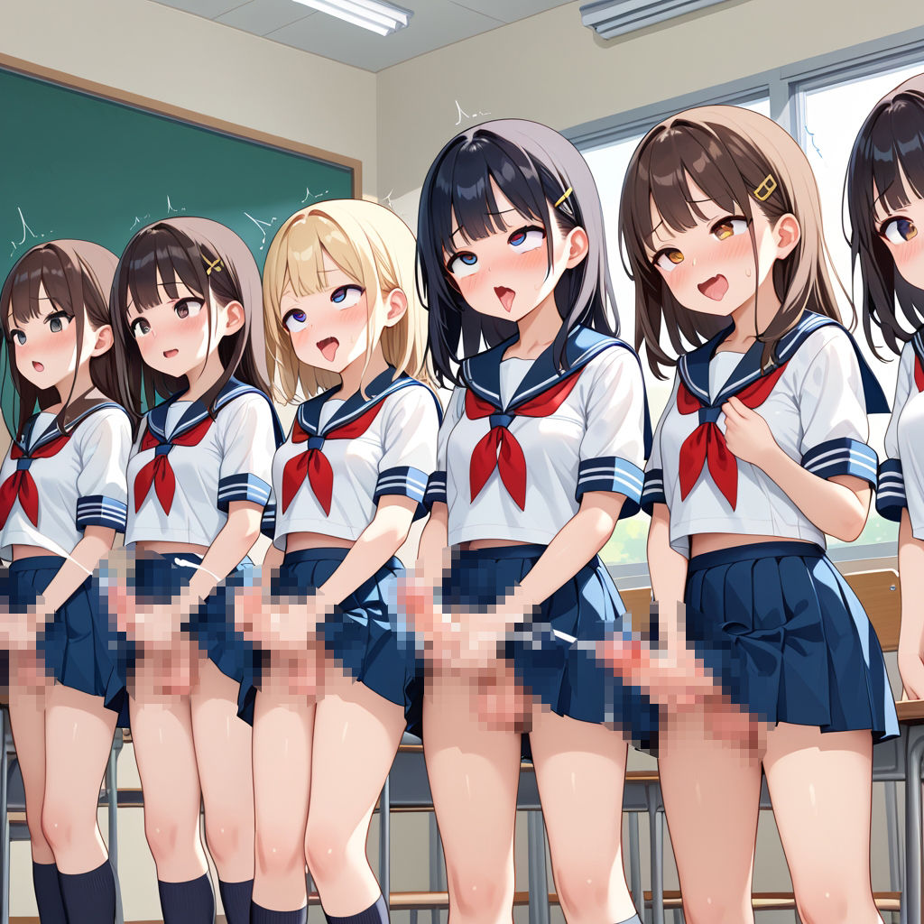 サンプル画像2:フタナリ女学園の性春事情(性癖ドリンクバー) [d_566202]