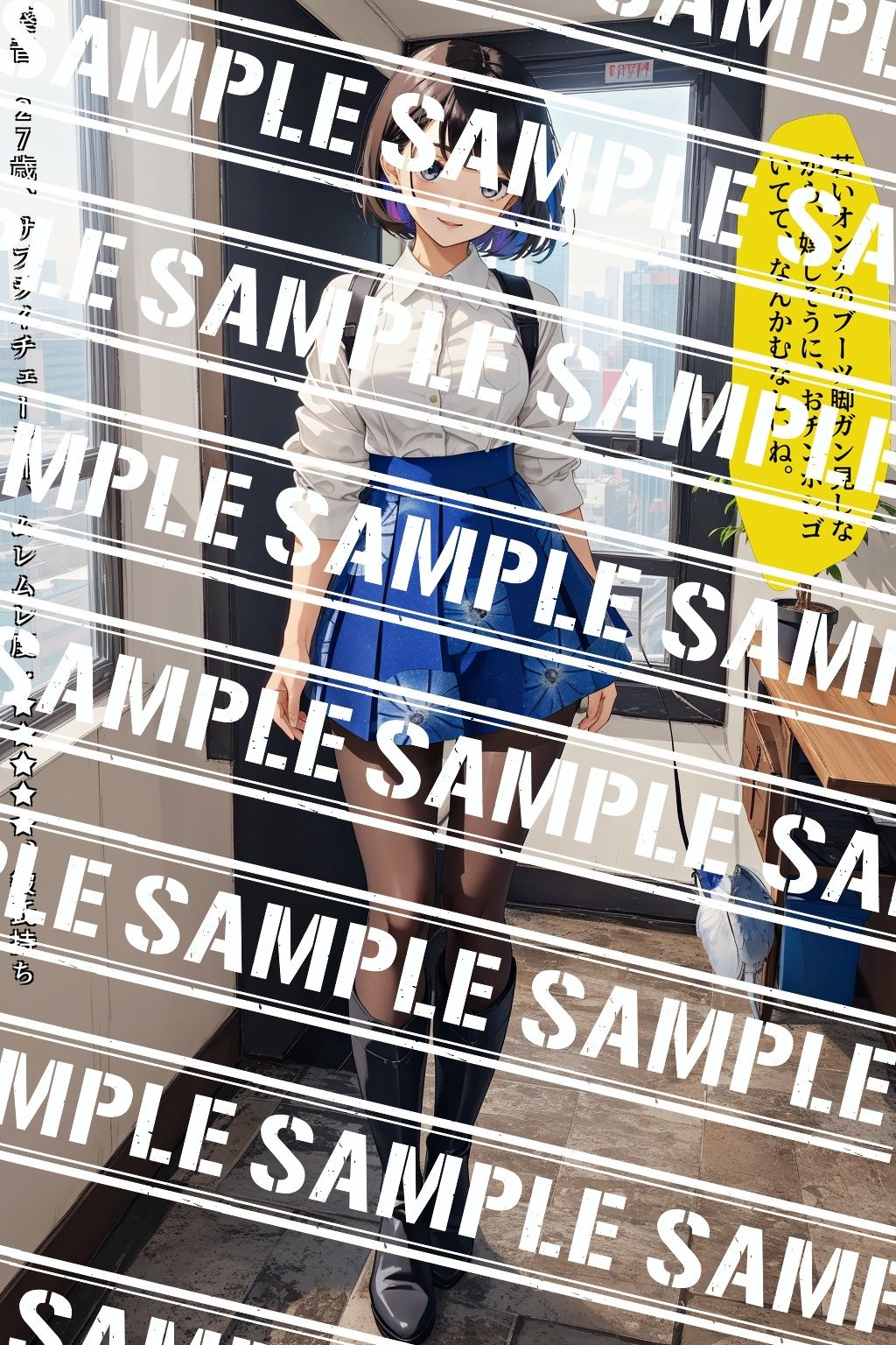 サンプル画像1:黒ストブーツ、私の脚にひざまずけ vol.2(あらぶるま18＋（二次元）) [d_566217]