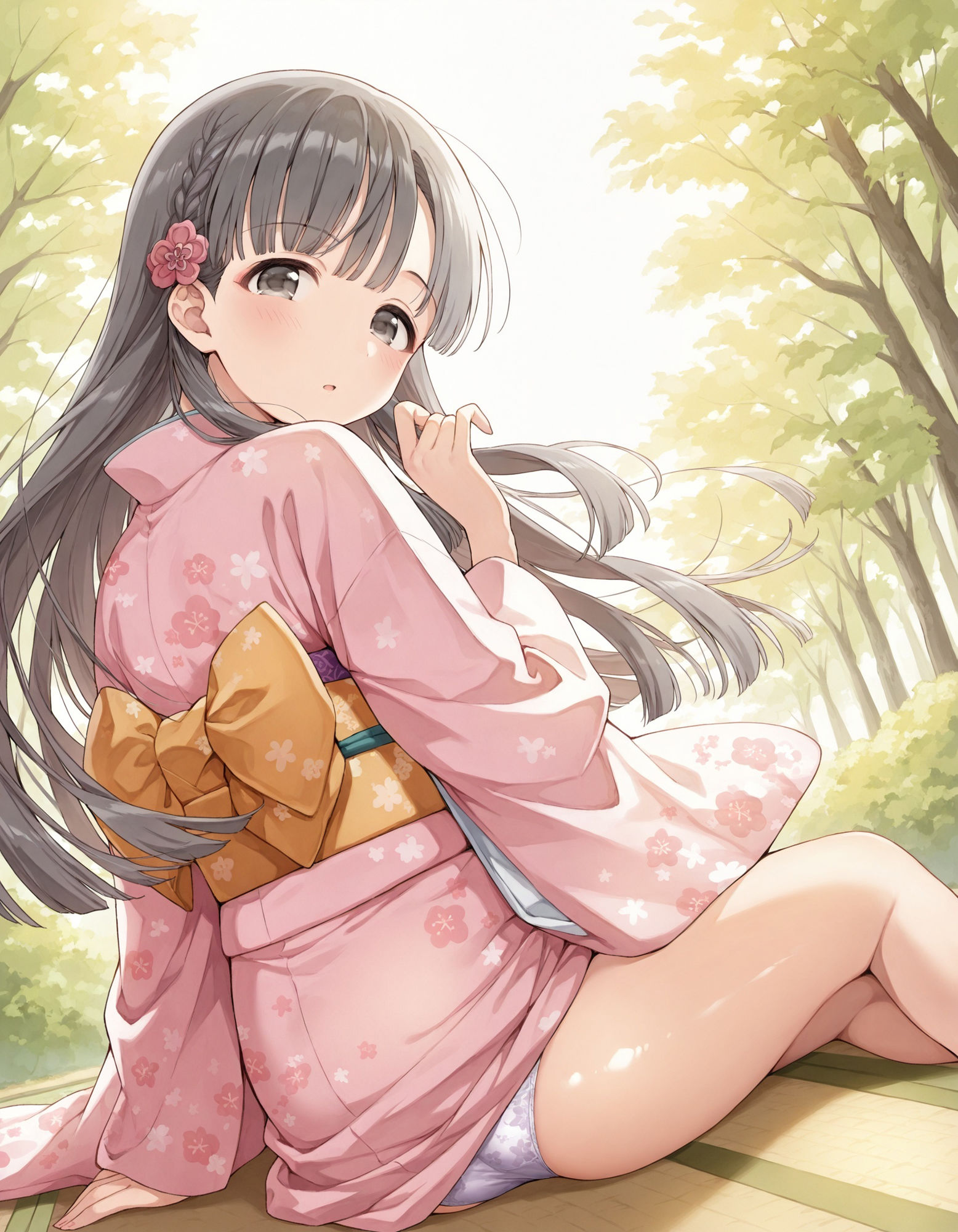 小〇川紗枝のパンチラ〜着物編〜 画像1