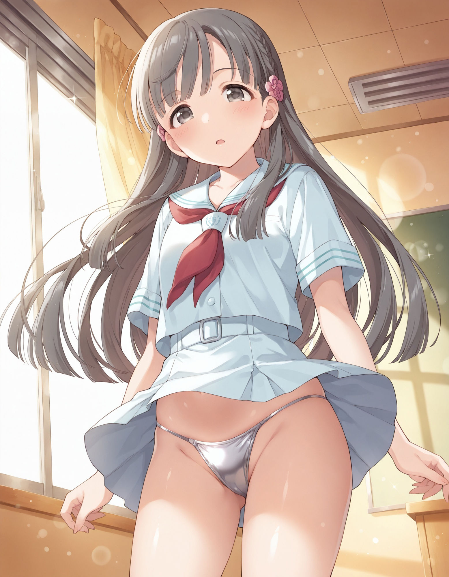 小〇川紗枝のパンチラ〜制服編〜 画像8