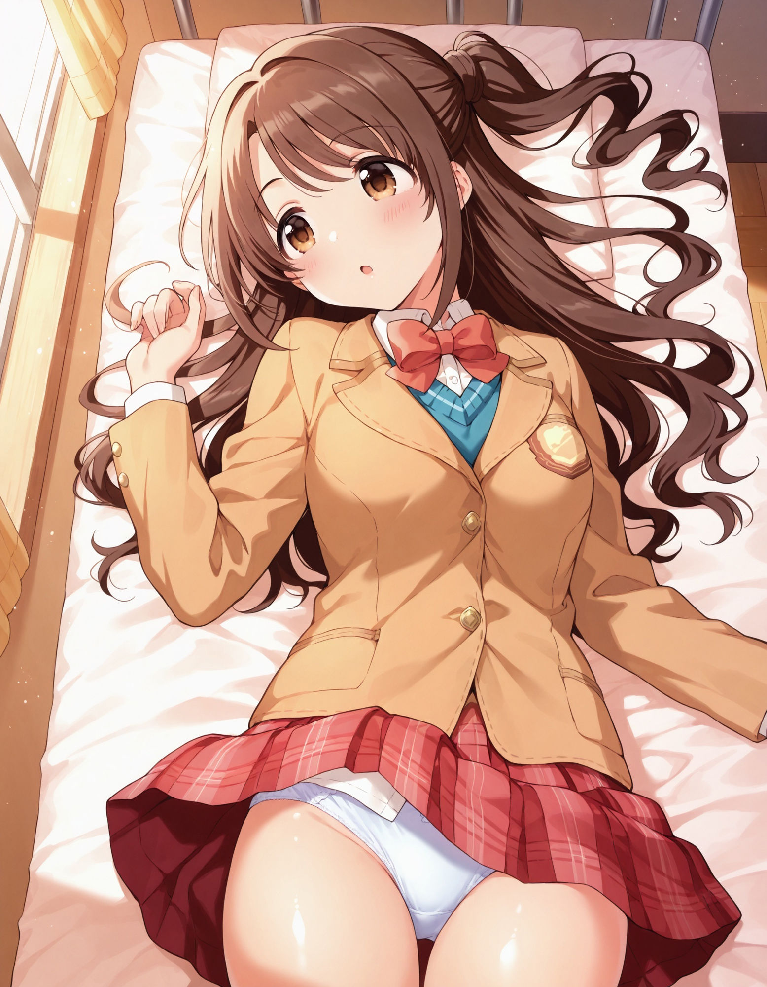 島〇卯月のパンチラ〜制服編〜 画像1