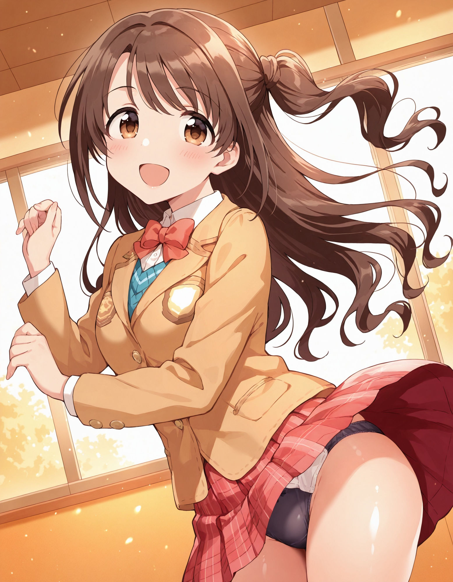 島〇卯月のパンチラ〜制服編〜 画像2