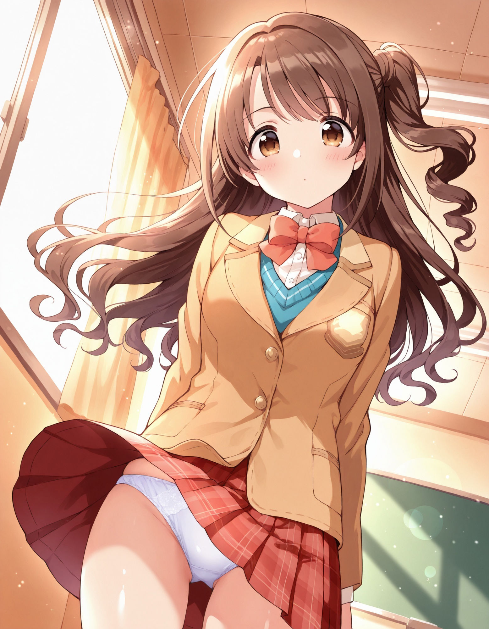 サンプル画像3:島〇卯月のパンチラ〜制服編〜(D.P.H.) [d_566397]