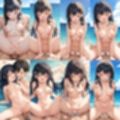 彼女と海でエッチ【500枚】