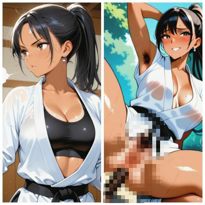 サンプル画像4:うん●する女の子達大全集【空手ガール・陸上イケメン娘・ハーフ娘篇】(KOMOHAUSU) [d_566469]