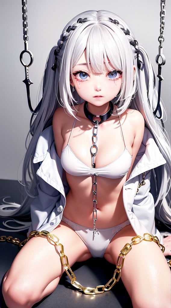 サンプル画像1:囚われの女魔導士(AI美少女研究会) [d_566489]