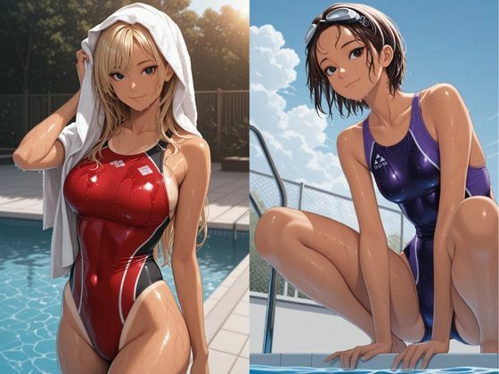 競泳水着の彼女 画像3
