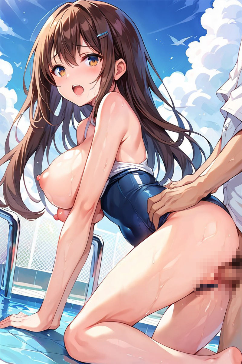 スク水で厳しく指導される爆乳女子校生 画像10