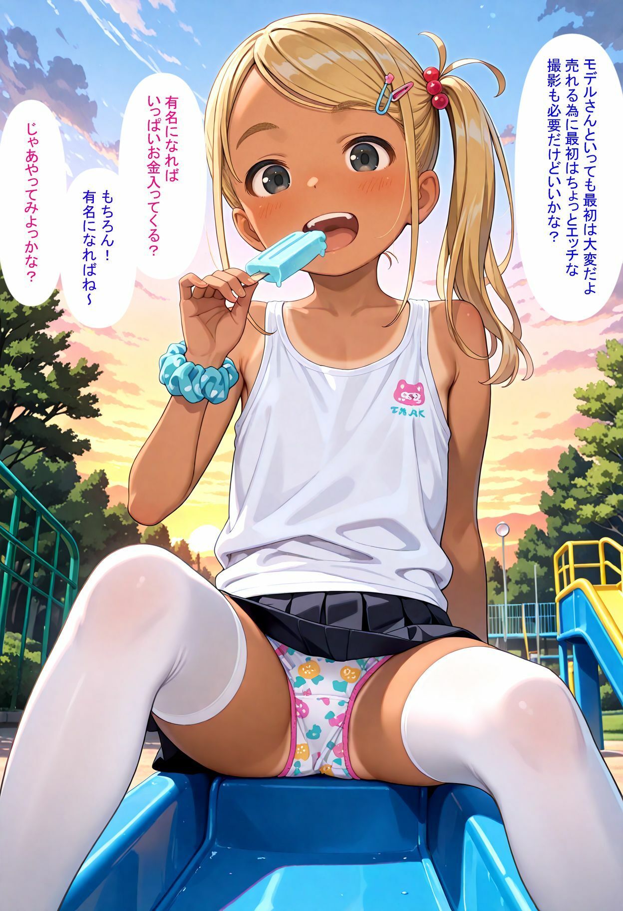 サンプル画像2:ミニスカお便女パーク2–純粋天使の地下ビ撮影(AIRCOLOR) [d_566662]