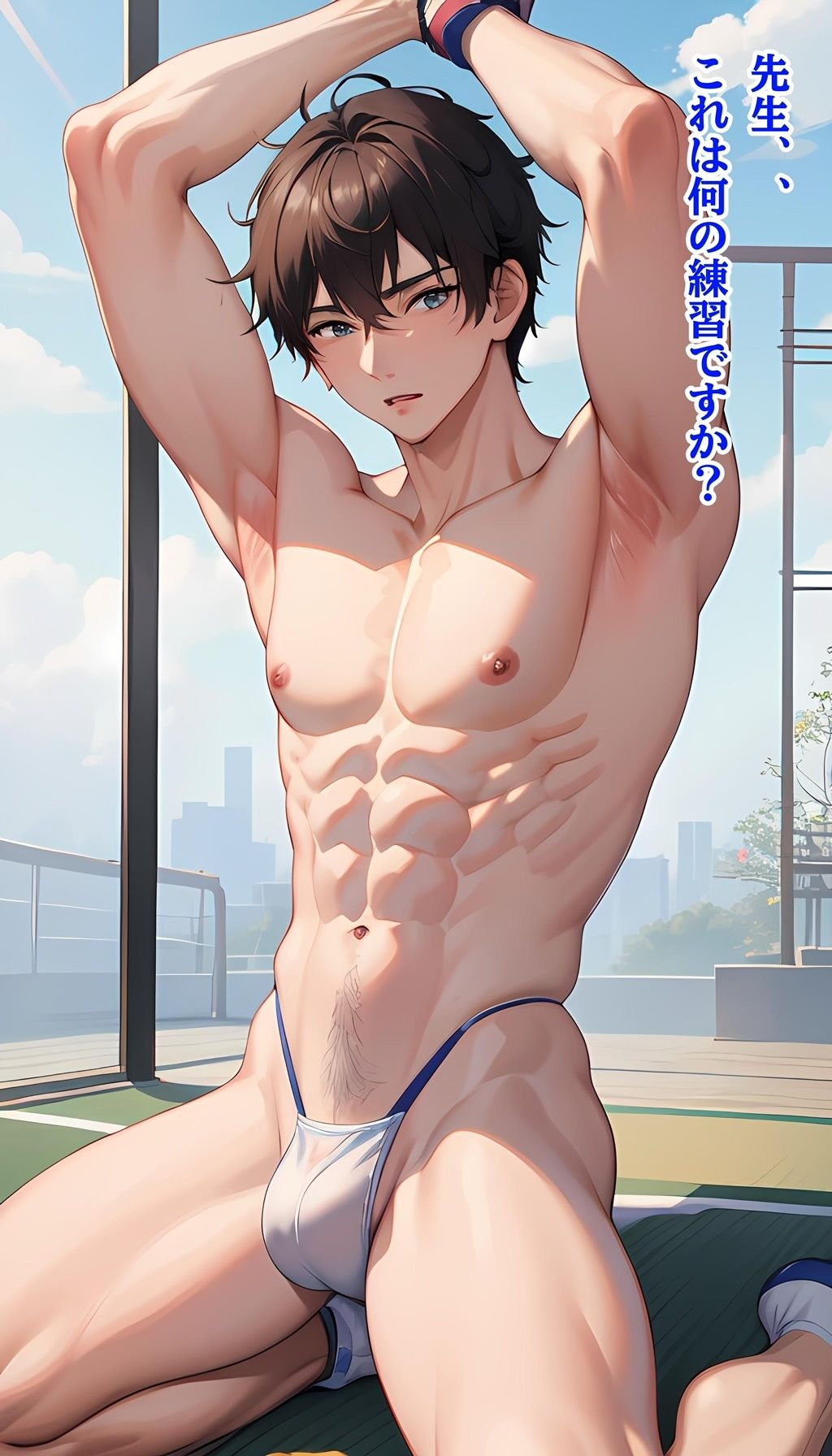 イケメン腋脇写真集【部活】【バスケ】【日焼け】 画像4