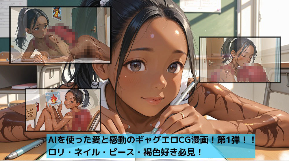 サンプル画像3:熱血教師！道標 進の悩み…褐色編(AI屋キサラギ) [d_566693]