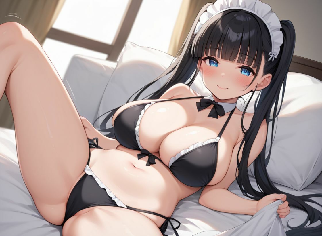 サンプル画像1:でかおっぱいな妹とメイドコスプレでえっちする(たんぽ) [d_566752]