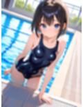 プールでスク水女子とイチャイチャ！