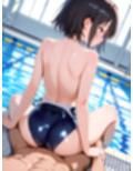 プールでスク水女子とイチャイチャ！