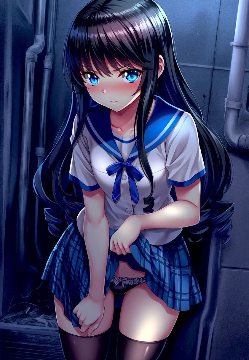 サンプル画像6:今日のおかず ストラ◯ク ザ ブラッド 南◯ 那月 （制服）〜電車編＆路地裏編〜(イラスト18区) [d_566833]