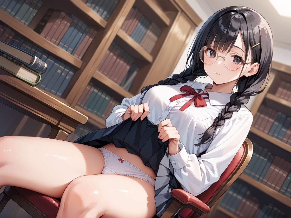 サンプル画像1:地味な図書委員は放課後肉便器(蜜愛ハニー) [d_566855]