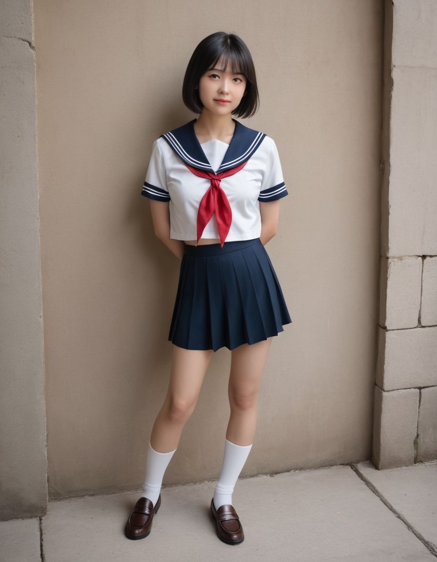 サンプル画像1:開脚女子校生5  緊縛ショート編  緊縛体験会のはずが、アソコ丸出しにされました(AI娘堂) [d_566868]