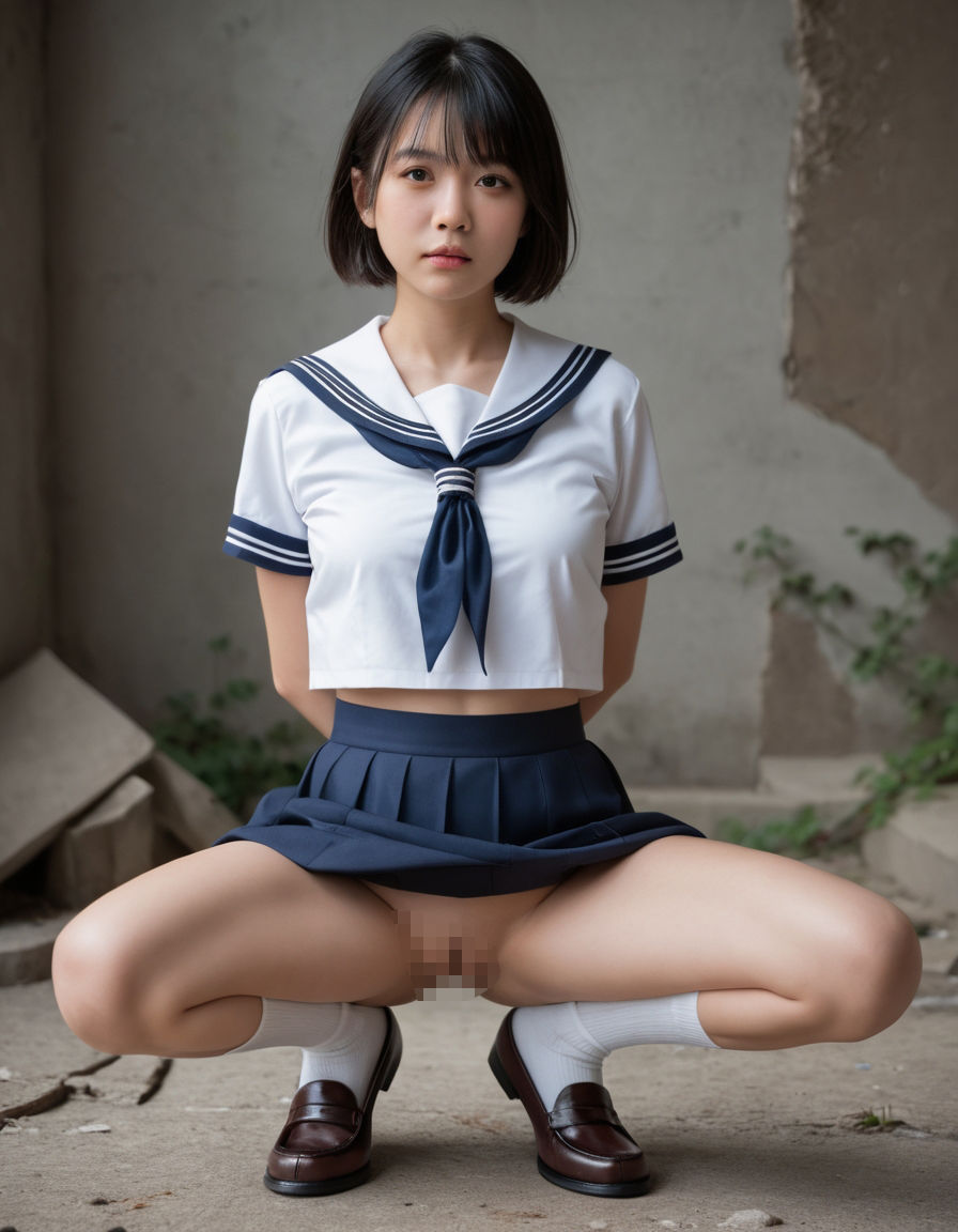 サンプル画像4:開脚女子校生5  緊縛ショート編  緊縛体験会のはずが、アソコ丸出しにされました(AI娘堂) [d_566868]