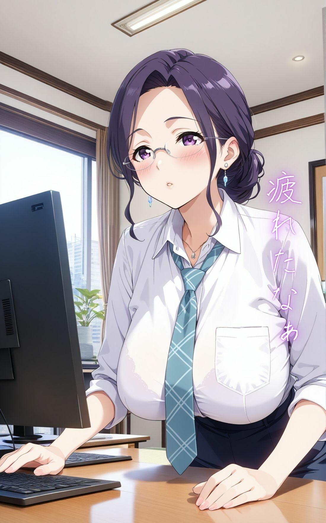 サンプル画像2:爆乳人妻OL オフィスで濃厚エッチ(ゆりぴー) [d_566870]