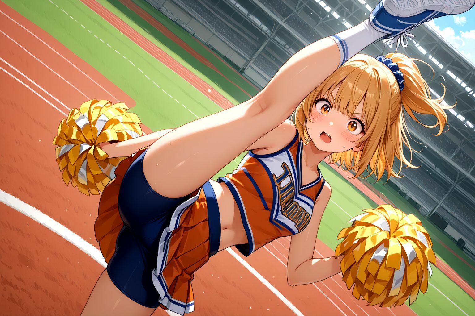 サンプル画像1:ミックスガールズコレクション  美少女チアガールのえっちな応援(えちえち) [d_566937]