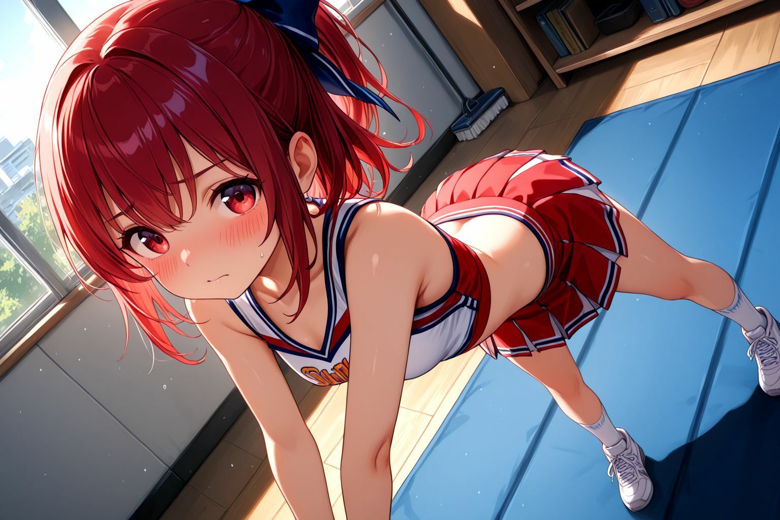 サンプル画像2:ミックスガールズコレクション  ちっぱいチアガールのエッチな応援(えちえち) [d_566956]