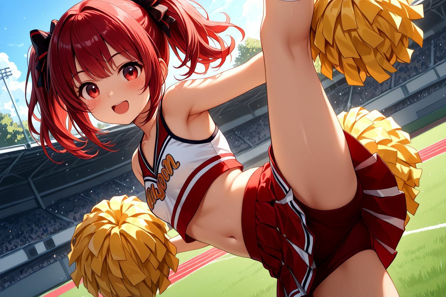 サンプル画像3:ミックスガールズコレクション  ちっぱいチアガールのエッチな応援(えちえち) [d_566956]