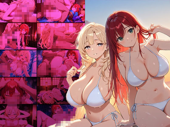 サンプル画像1:爆乳赤髪金髪グラドルが秘密撮影会で中出し交尾【4K】【450枚収録】(御一堂) [d_566978]