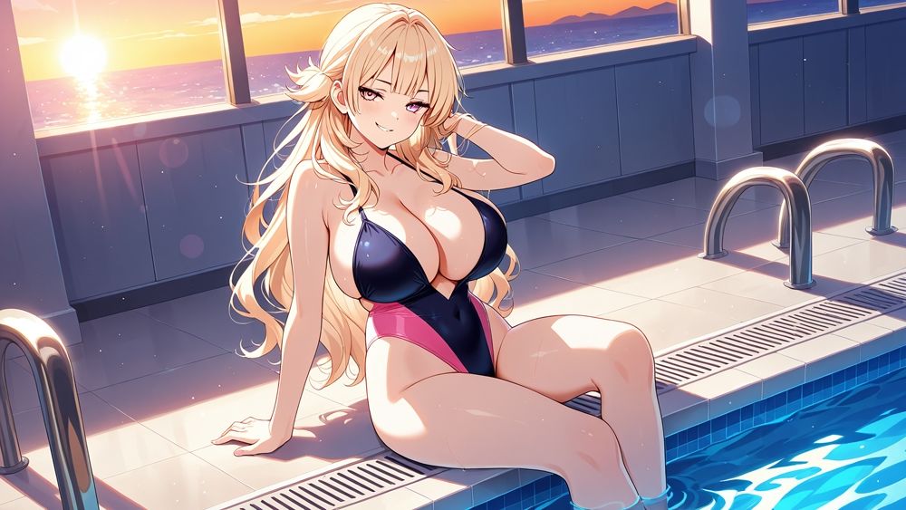 サンプル画像4:爆乳赤髪金髪グラドルが秘密撮影会で中出し交尾【4K】【450枚収録】(御一堂) [d_566978]