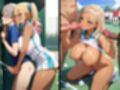 爆乳黒ギャルがテニスコートでやりたい放題！