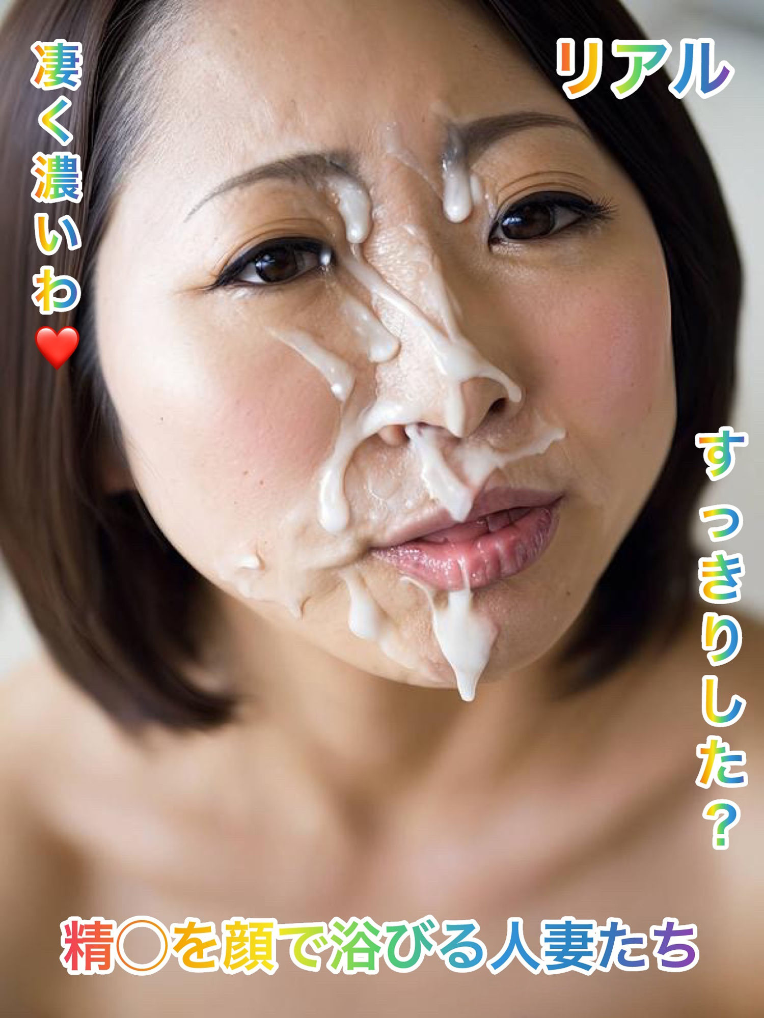 精◯を顔で浴びる人妻たち 3 画像3