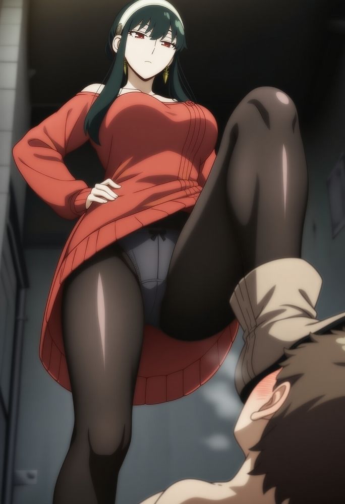 サンプル画像2:顔を靴で踏まれる1(ママだらけ) [d_567078]