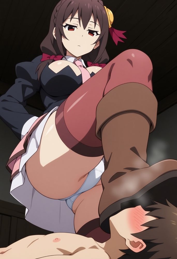 サンプル画像4:顔を靴で踏まれる1(ママだらけ) [d_567078]