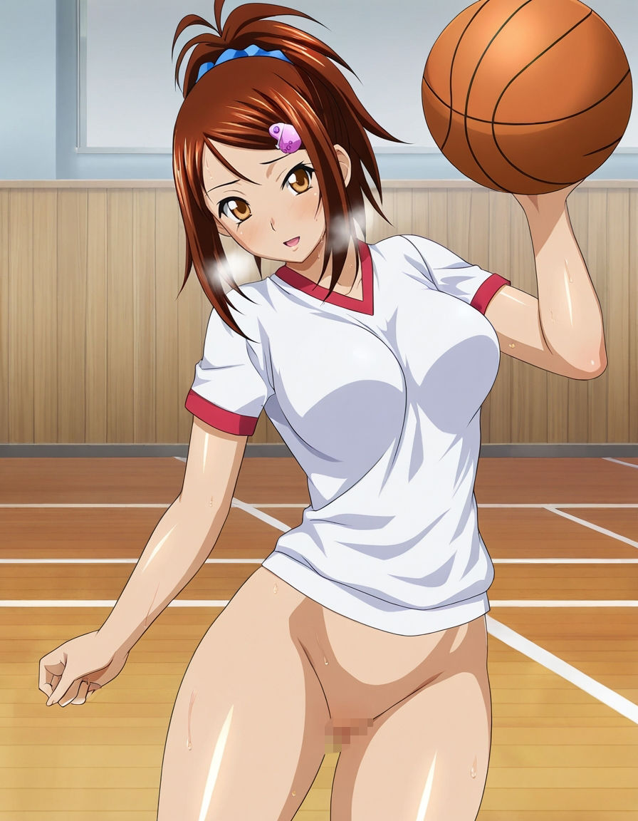 サンプル画像4:爆乳闘士の脱衣バスケ 負けたら当然罰ゲーム！【500枚】(ナオン) [d_567197]
