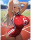 爆乳黒ギャル陸上部！スタジアムでやりたい放題！